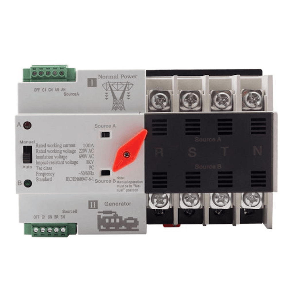 Switch de Transferencia Automática o Manual 2P 100A 110V (1)